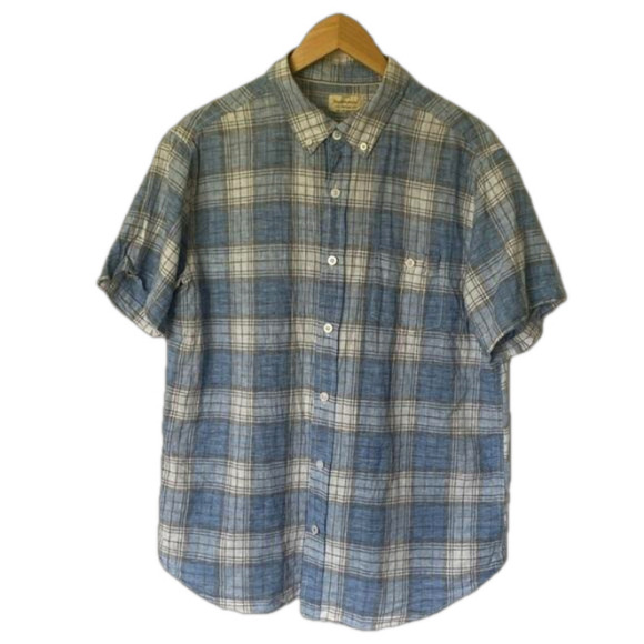 Weatherproof Linen Blend Summer Cotton Short sleeve shirt Size L - Picture 1 of 9